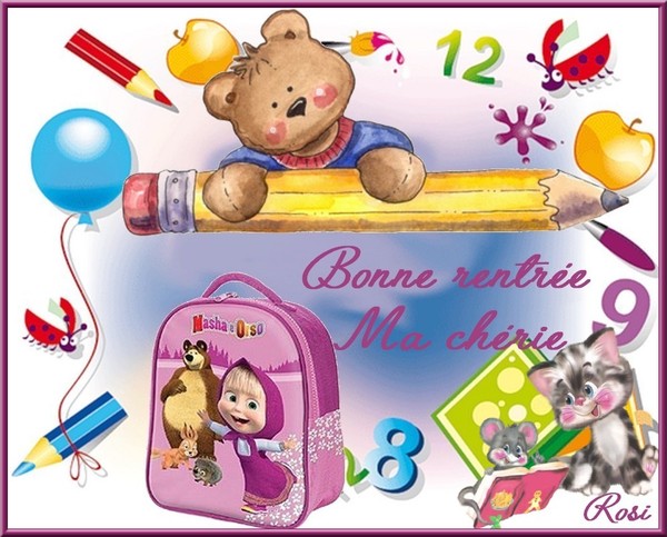 BONNE RENTRÉE MA CHERIE 