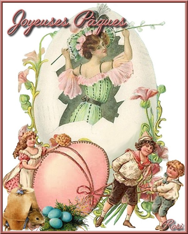 JOYEUSES PÂQUES (STYLE VICTORIEN)