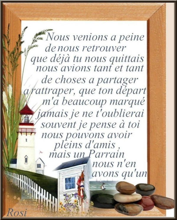 POUR TOI MON PARRAIN