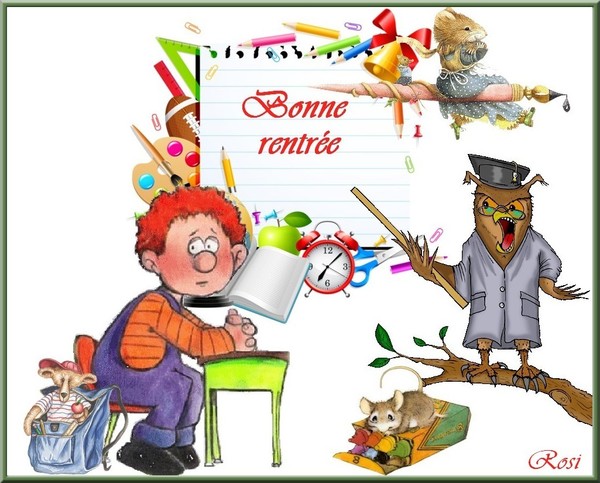 BONNE RENTREE
