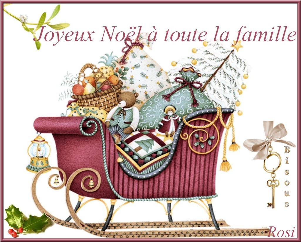 JOYEUX NOEL A TOUTE LA FAMILLE